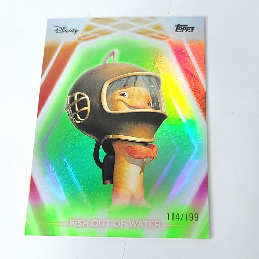 Fish Out Of Water Topps 2026 Disney Neon Holo Parallel Refractor Limited 114/199